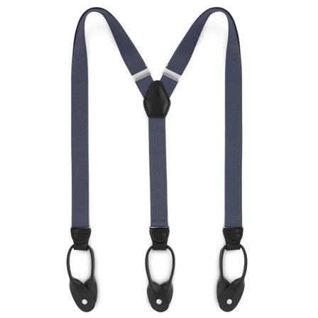 Slanke Røggrå Seler m. Stropper til Knapper til mænd - Seler m. Stropper til knapper