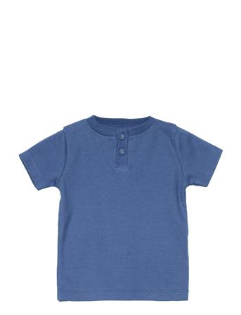 T-Shirt Ss Jacquard T-shirt Blå En Fant