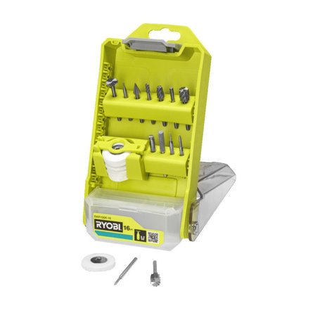 Ryobi RAR100K-16 Tillbehörssats 16 delar, Maskintillbehör & förbrukning