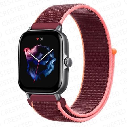 20mm 22mm watch Amazfit Gts/2/2e/4/3/mini Gtr 4/2/3/ pro 47mm Stratos 3 Nylon rannekoru Pulseira Correa Amazfit haarukkahihna Plum 59 22mm