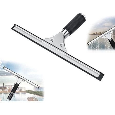 Ammattimainen ikkunankuivain, ruostumattomasta teräksestä valmistettu lasta, suihkuun, kylpyhuoneeseen, peiliin, lasin puhdistukseen, laatoille, 