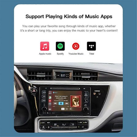 Trådlös Carplay Android Auto-avkodare för Toyota