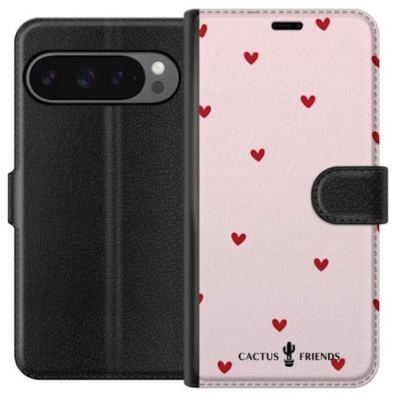 Kompatibelt Lommeboketui til Google Google Pixel 9 Pro XL Cactus and Friends – HeartSprinkle