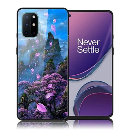 Fantasy OnePlus 8T cover - blomster and Mountain