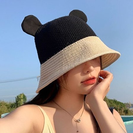 Bucket Hat Beach Cap SVART