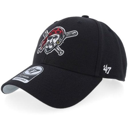 47 Brand - MLB Svart adjustable Keps - Pittsburgh Pirates Mvp Black Adjustable @ Hatstore