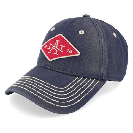 American Needle - Blå unconstructed Caps - Originals U2 Squared Navy Dad Cap @ Hatstore