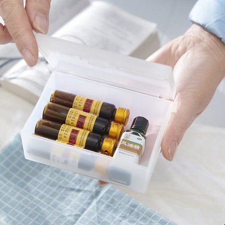 Mini Plastic Box Rektangulär Box Genomskinlig Box Packing Box St