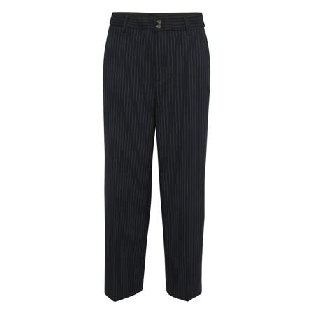 Kaffe, KAmarley Cropped Pants HW Blauw, Dames, Maat:XL