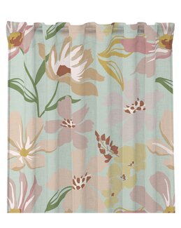 Multibåndslengde Lykke med trykt blomstermotiv 2-pk Turkis