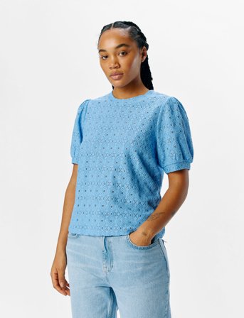 Object Objlaila S/S Re Top Noos - Blue - S
