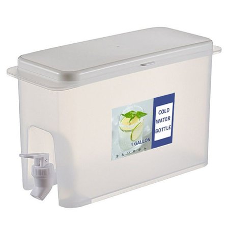 Plast drikkebeholder, drikkebeholder med tapp, iskald, 3,5L