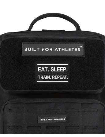 Eat Sleep Train Repeat Patch Black Built For Athletes