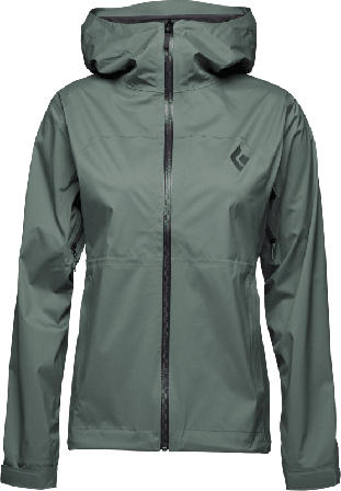 Black Diamond Women's StormLine Stretch Rain Shell Women rain jackets Green S