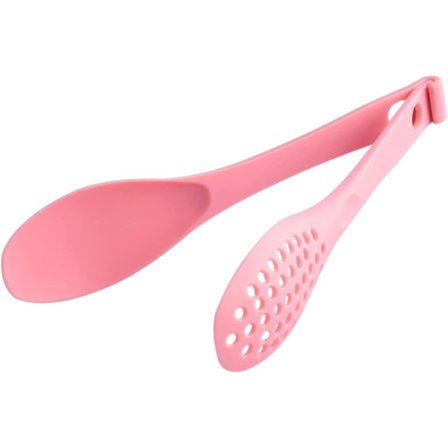 Kjøkkenmatklyper 3 I 1 Nonstick Klyper Slisset og Solid Skje Kreative Silikon Matlagingsklyper For Steking Matlaging Salat Bakverk Is