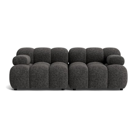 Puffy 2 personers sofa - Genesis Antracit - 190x95x64 - Sofa, 2 personers sofa