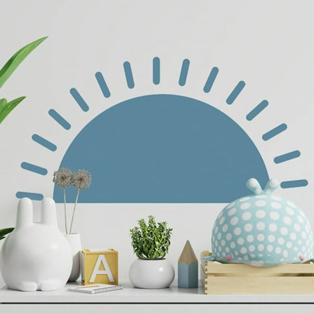 1 ark väggklistermärke tecknad avtagbar plan Bohemia stor vägg S