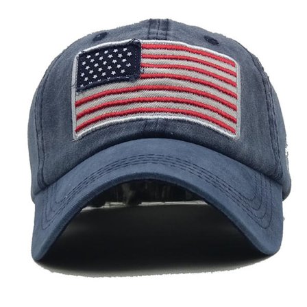 Amerikansk flagg bomull cap monogramert baseball