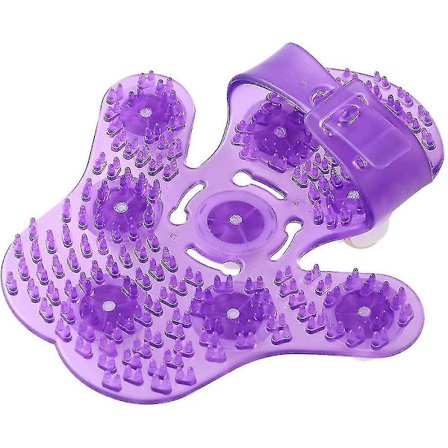 Handske för massage i palmform, kroppsmassagerare med metallrullade bollar, muskelvärk, slumpmässig färg (shikai)-yuhao