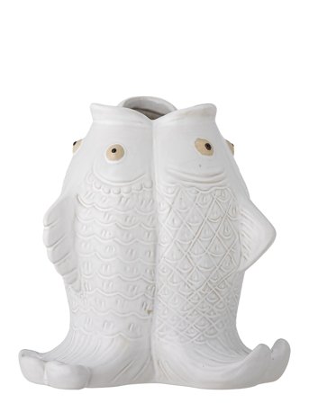 Bloomingville Fili Vase - White - Ø 17 cm