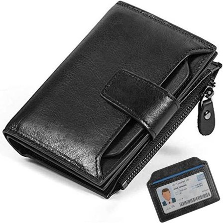 Plånbok Herr RFID-skydd Äkta, vertikal plånbok, för fars dag - high quality