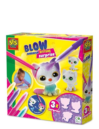 SES Creative | Blow Pens - Decorate 3 Kittens | ONE SIZE