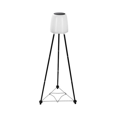 Solcells golvlampa metall utomhus vattentät med växt, RGB gradientljus uteplatslykta vertikal solcells utomhus planteringsljus för uteplats trädgård