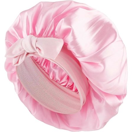 Silke Sovehette for Kvinner - Justerbar Satin Natthette