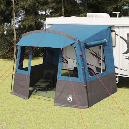 Vidaxl campingtält Tält för husvagn med tak Blå 352 x 250 x 240 cm