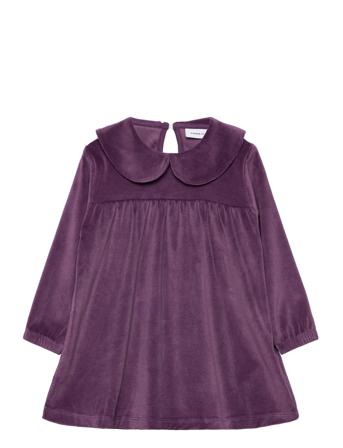 Nmfrasmine Velour Dress Dresses & Skirts Dresses Partydresses Lilla Name It