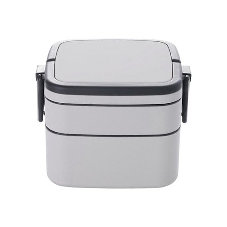 Dobbeltlags Bærbar Matboks Med Lokk Oppvarmbar Matboks Student Matboks
