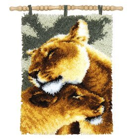 Ryavægbillede Ømme løver - Vervaco