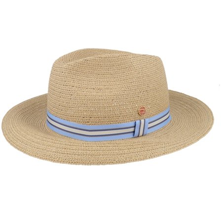 Mayser - Beige straw Cappello - Gedeon Paper Braid Havanna Straw Hat @ Hatstore