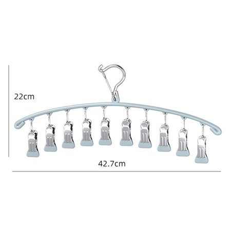 Dyppet Plastbøjle Multi Clip Bøjle GRÅ
