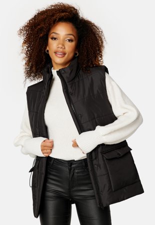 BUBBLEROOM Corynne Padded Vest Black Klær