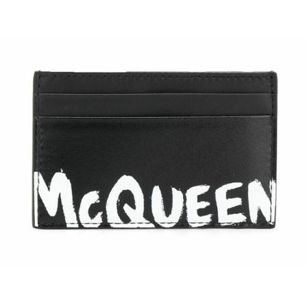Alexander McQueen Card Holder , Zwart , Heren , Maat: ONE Size Portefeuilles
