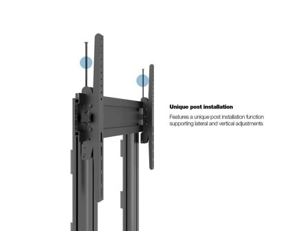 Multibrackets M Public Display Stand 210 Dual Pillar Multibrackets vogn - for flatpanel - svart