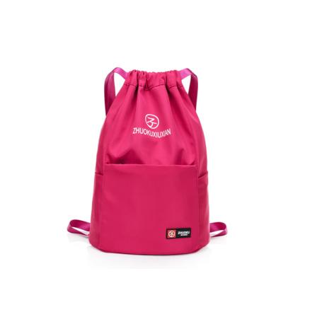 Kvinders rygsæk College Style Student Skoletaske Stor kapacitet rejsetaske Rose Red