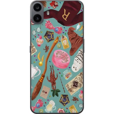 Kompatibelt Mobilskal till Nothing Nothing CMF Phone 1 Magisk illustration med trollstav, hatt och fantasiföremål i lekfull sagostil