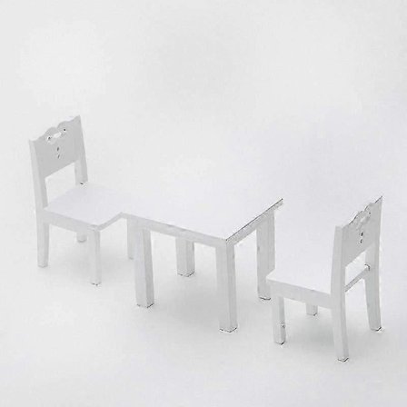 3-delt bord- og stolsett for barn - Barnemøbler for lekerom, læring og late som-aktiviteter (LGL)