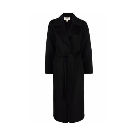 Michael Kors, Belted Coats Zwart, Dames, Maat:S