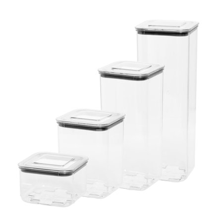 Essentials Kvadratiske Opbevaringsbokse 5-pak | KitchenOne