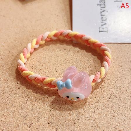 Tecknad Cinnamoroll Kuromi hårrep och färgglada hårband flickor A5