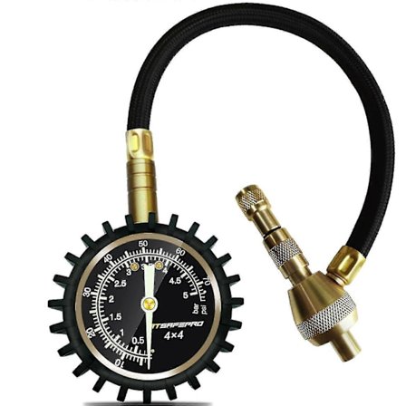 Dæktryksmåler, 2 I 1 Professionel Dæktryksmåler 75psi Med Speciel Chuck Til 4x4 Store Off Road Dæk