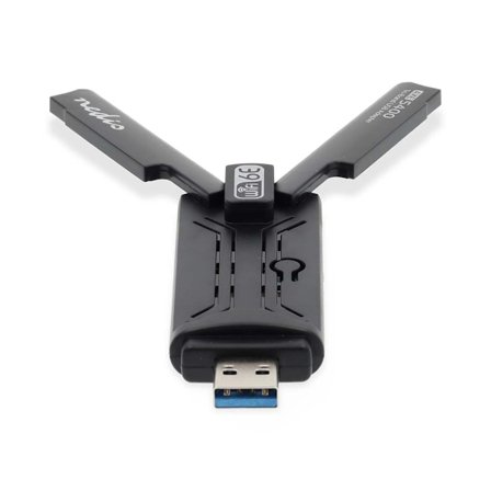 Nätverksdongel | Wi-Fi | AX5400 | 2,4/5/6 GHz (trippelband) | USB3.0 | Wi-Fi-hastighet totalt: 5400 Mbps | Windows 10 / Windows 11