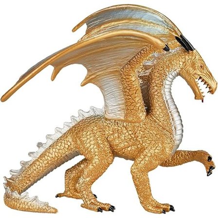 2025 Senaste Modell Gyllene Drake Realistisk Fantasy Leksaksreplika Handmålad Figurin 16 x 12 x 11 cm