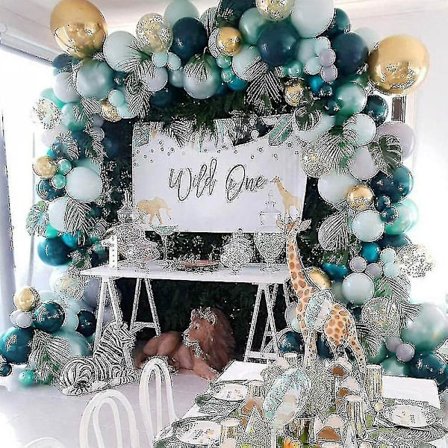 167 Jungle Tema Ballonsæt Fødselsdagsfest Dekoration