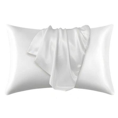 2-pack – Satinörngott – Kuddfodral – 50 × 66 cm –Vit