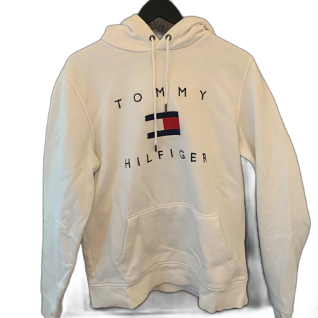Vit hoodie från Tommy Hilfiger