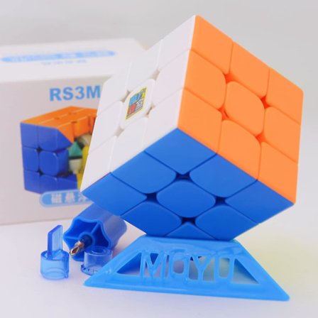 MoYu RS3M 2021 Maglev 3x3 Magnetisk Version Speed Cube Stickerless Magic RS3 M Puzzle Cube Moyu 2021 RS3M Maglev Kuber 3x3 Speed